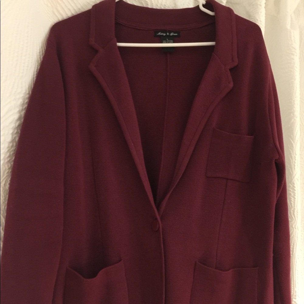 Cardigan/Soft Knit Blazer